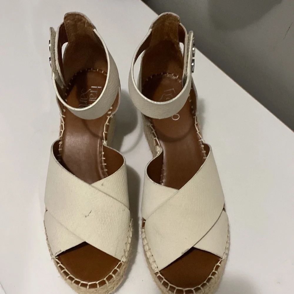 Like New! Franco Sarto Wedge Sandals - Picture 3 of 7